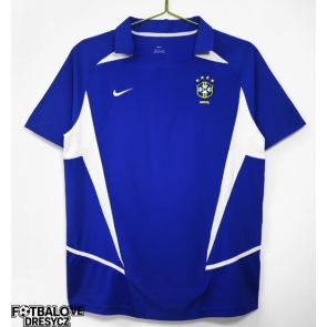 Brazílie 2002 Retro Venkovní Dres Krátký Rukáv